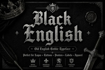 Stylish Black Font Designs for Modern Projects