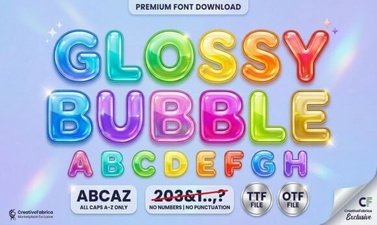 Glossy Bubble Font Design Tips for Creative Projects