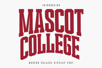 Mascot College Font: Creative Design Applications